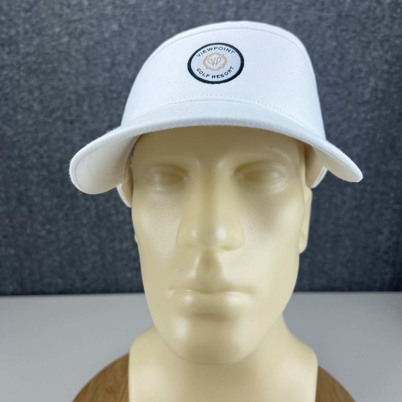 Viewpoint Golf Resort Visor Strapback OSFM White Mesa Arizona Patch Logo