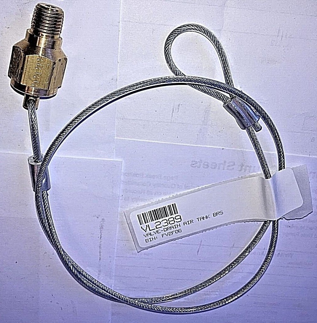 ~ BRAND NEW GENUINE PACCAR KENWORTH  AIR TANK BRASS DRAIN VALVE  ~  VL2389