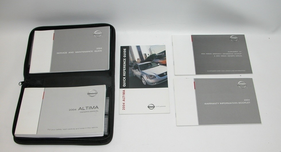 2004 Nissan Altima Factory Original Glovebox Owners Manual Book Portfolio