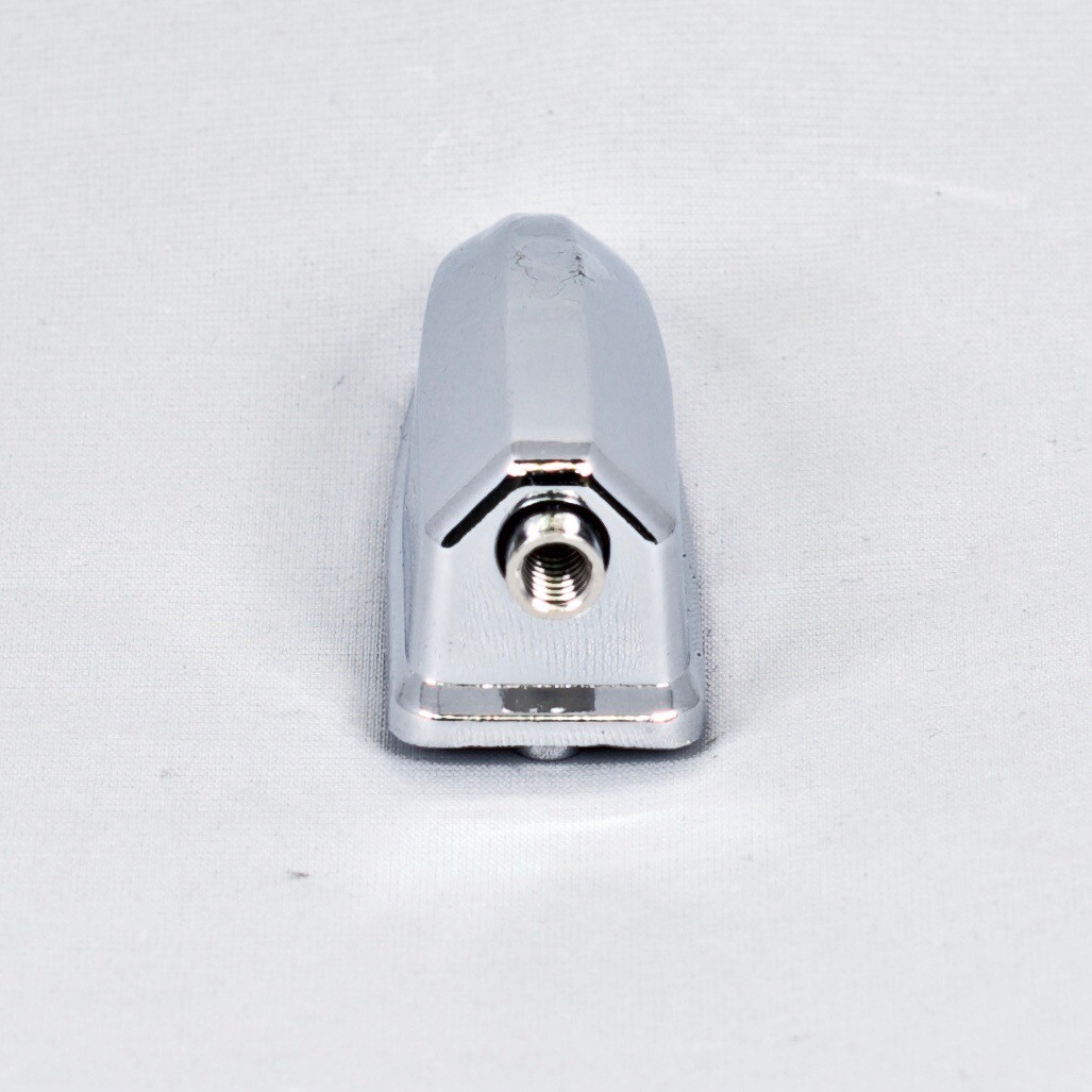 Viking-Style Chrome Bass Drum Lug with Threaded Insert and Retaining Spring
