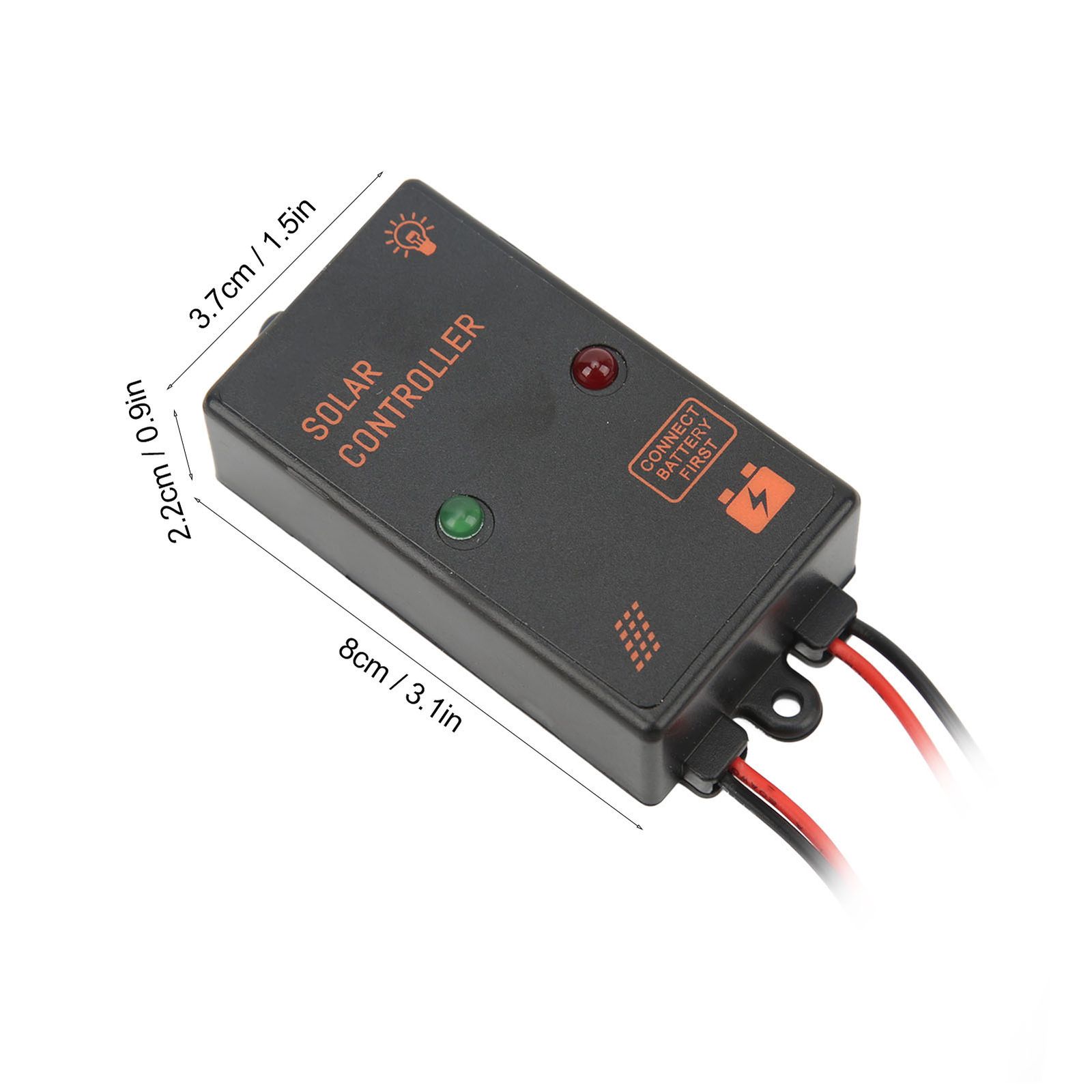 Solar Panel Controller IP67 Waterproof 24H Work PWM Controller 5A 6V 12V