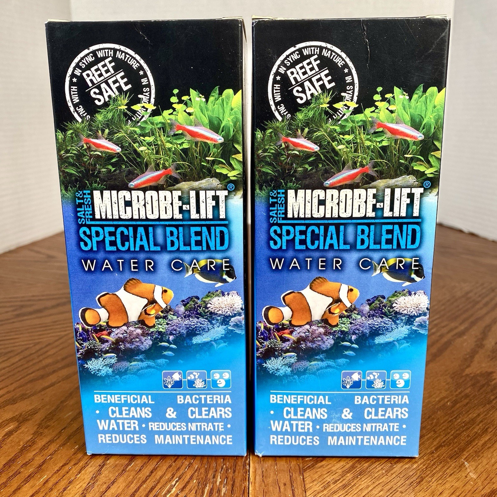 x2 MICROBE-LIFT Special Blend Aquarium Treatment, Fish Tank 16 oz, Salt & Fresh
