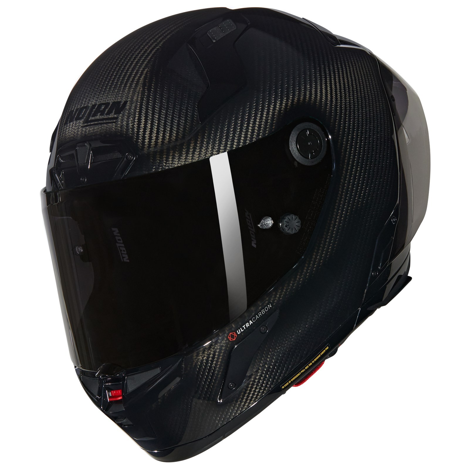 Nolan X-804 RS Ultra Carbon Puro 324 Motorcycle Helmet (Carbon/Black) Size: M (57)