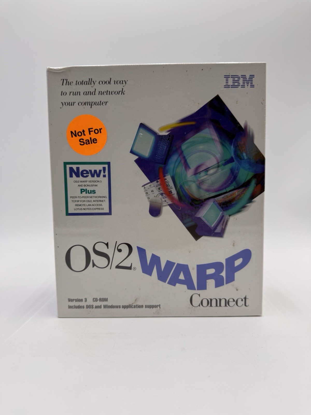 IBM OS/2 Warp Connect Version 3 CD-Rom Vintage Computer Software