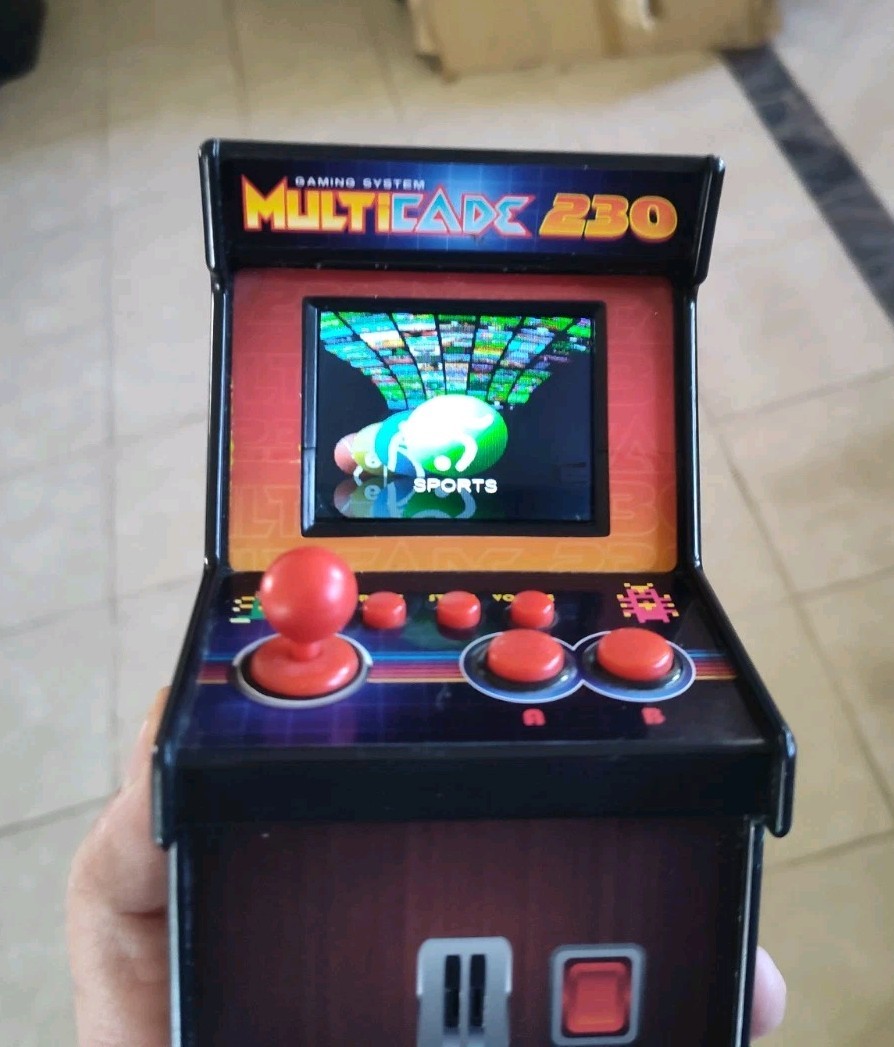 Vintage ITEK Multicade 230 Mini Arcade Video Game Machine TESTED WORKS Sound