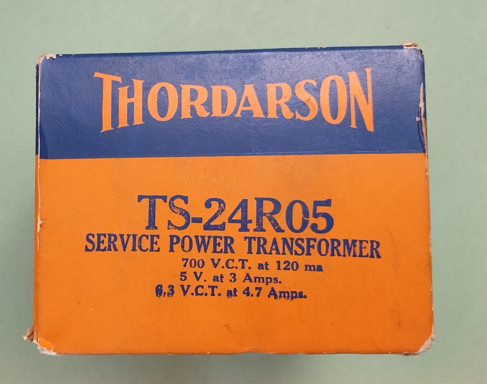 Thordarson TS-24R05 Power Transformer 700VCT @ 120mA, 5V @ 3A,  6.3VCT  @ 4.7A