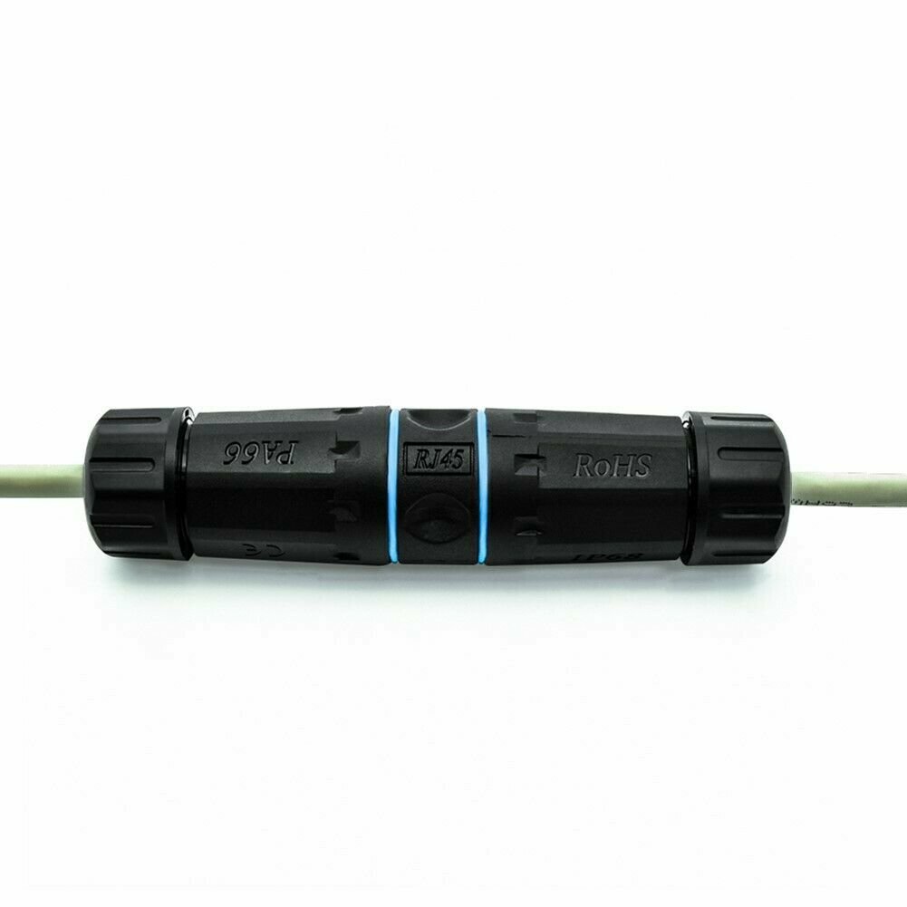3x CAT6 RJ45 Outdoor Waterproof Shielded Network Ethernet Cable Extender Coupler