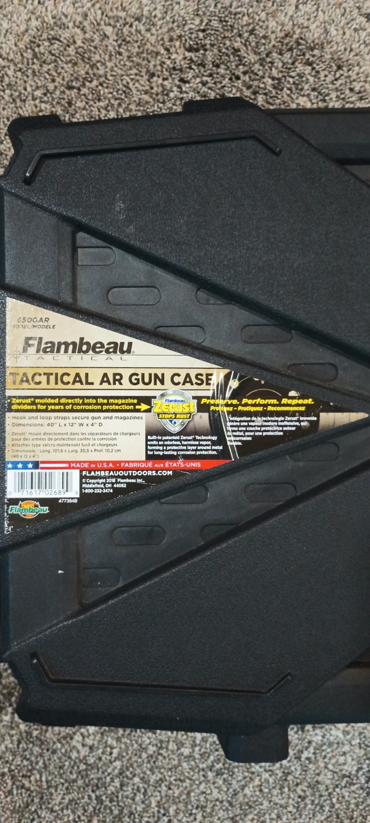 Flambeau Tactical Case Black 6500AR 40"× 12"× 4"