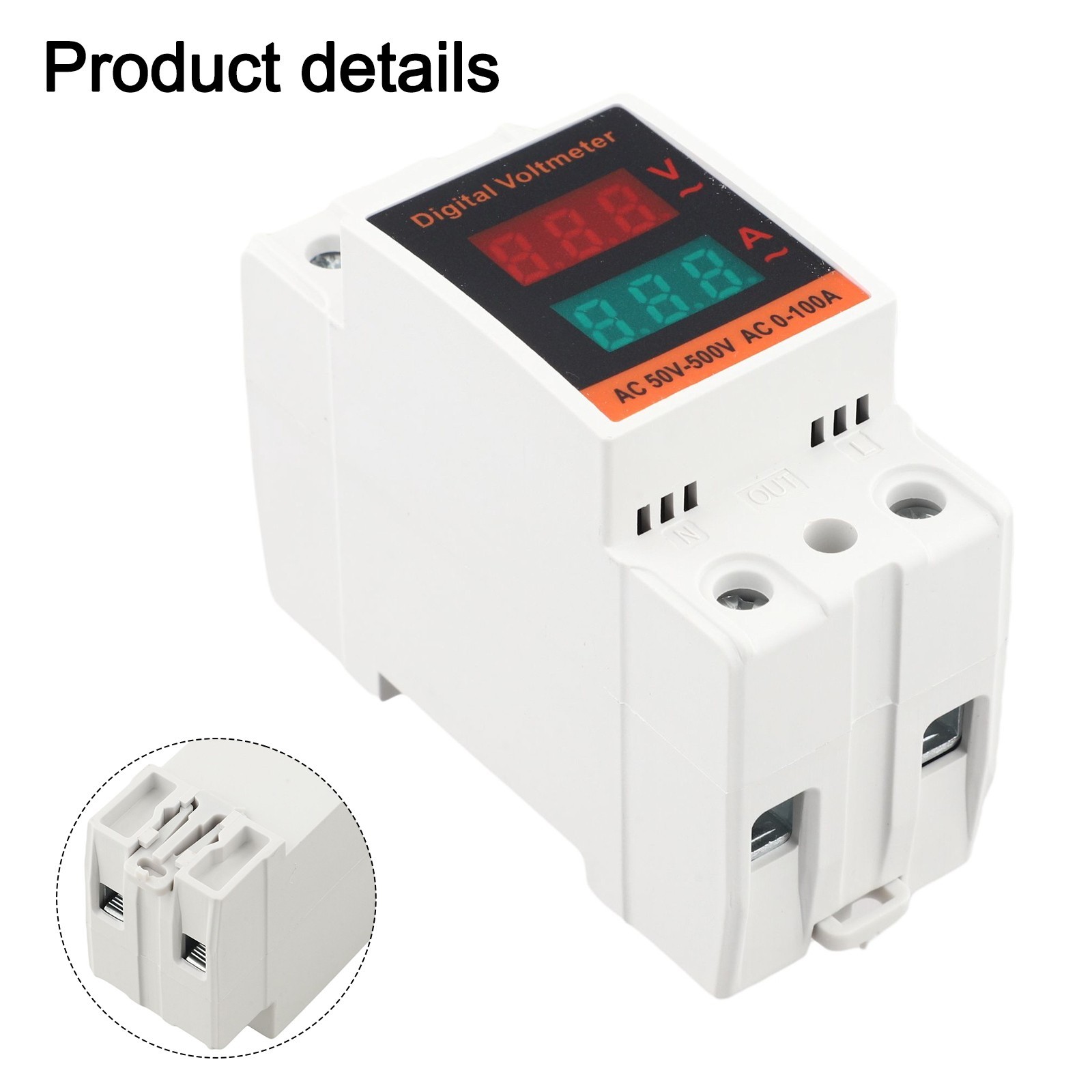 AC Voltage and for current Meter with Dual Display for Fast and Easy
