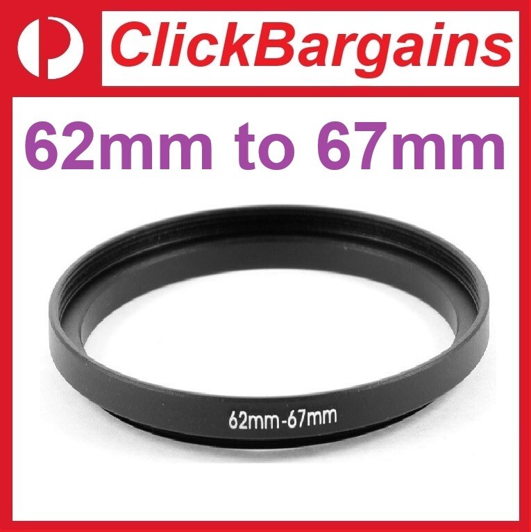 FOTOWORX 62mm to 67mm Step Up Camera Lens Filter Adapter Ring Stepping 62-67 mm
