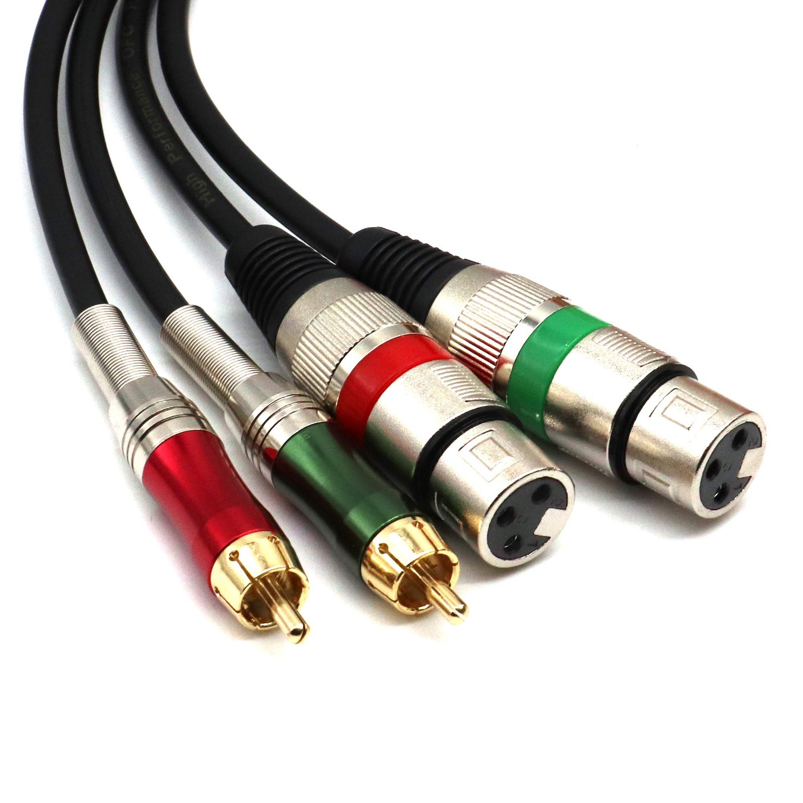 SiYear Dual XLR Female to RCA 5 feet / 1.5 meters, 1.5m(2 XLRF-2 RCAM)