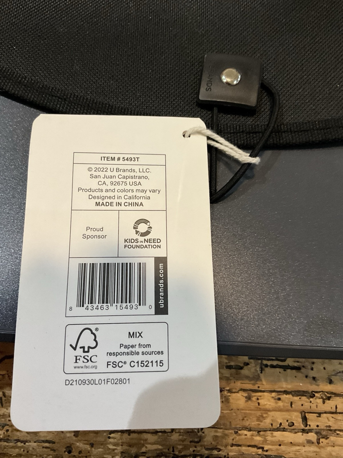 U Brands 13 Pocket Poly Expandable File Charcoal-NEW