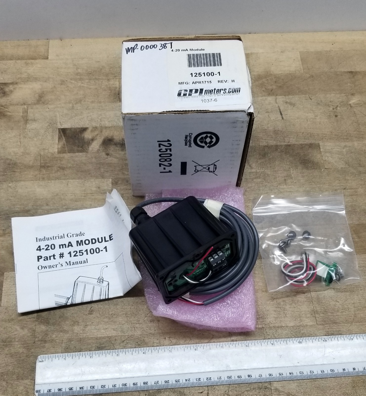 New In Box GPI Meters 125100-1  Transmitter Module 4-20mA REV: H