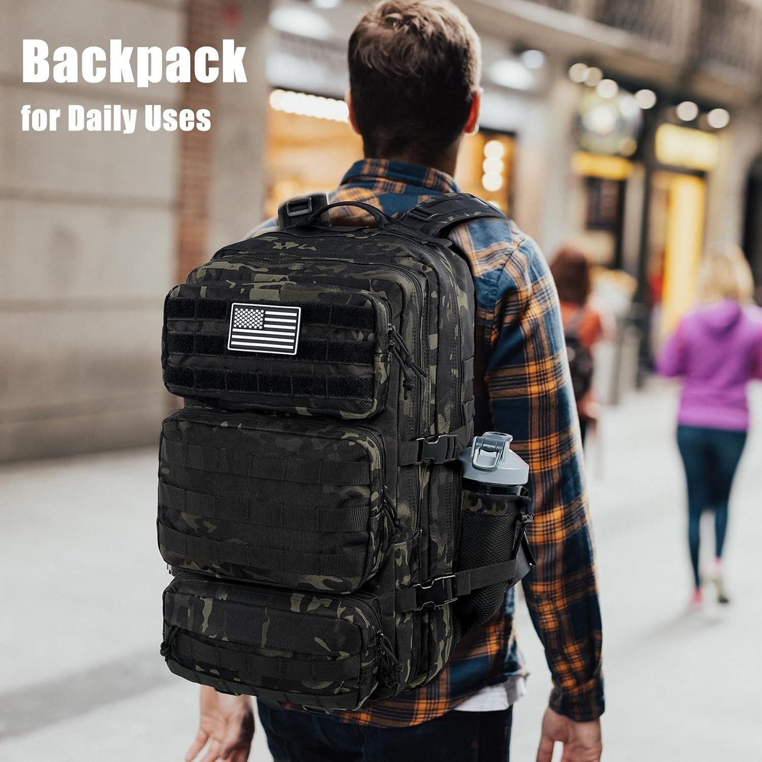 Military Tactical Backpack 50L Large Day Backpack for Men Molle Army 3 Days Assa