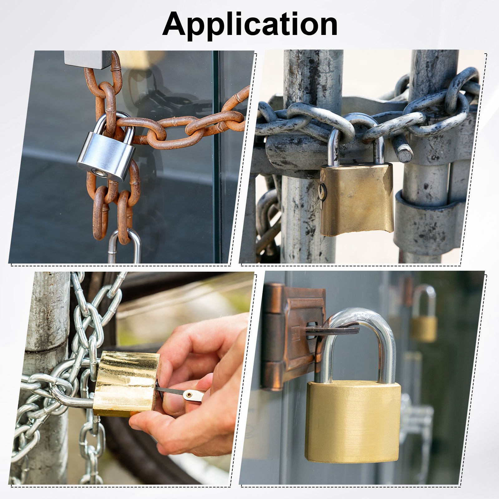 40 x 20 x 90mm Heavy Duty Lock Alloy Steel High Security Padlock with 4 Keys