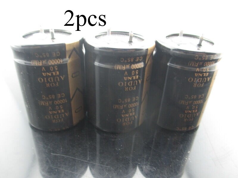 2pcs Japan ELNA LA5 10000UF 50V 10000mfd Audio Capacitor 30*40mm