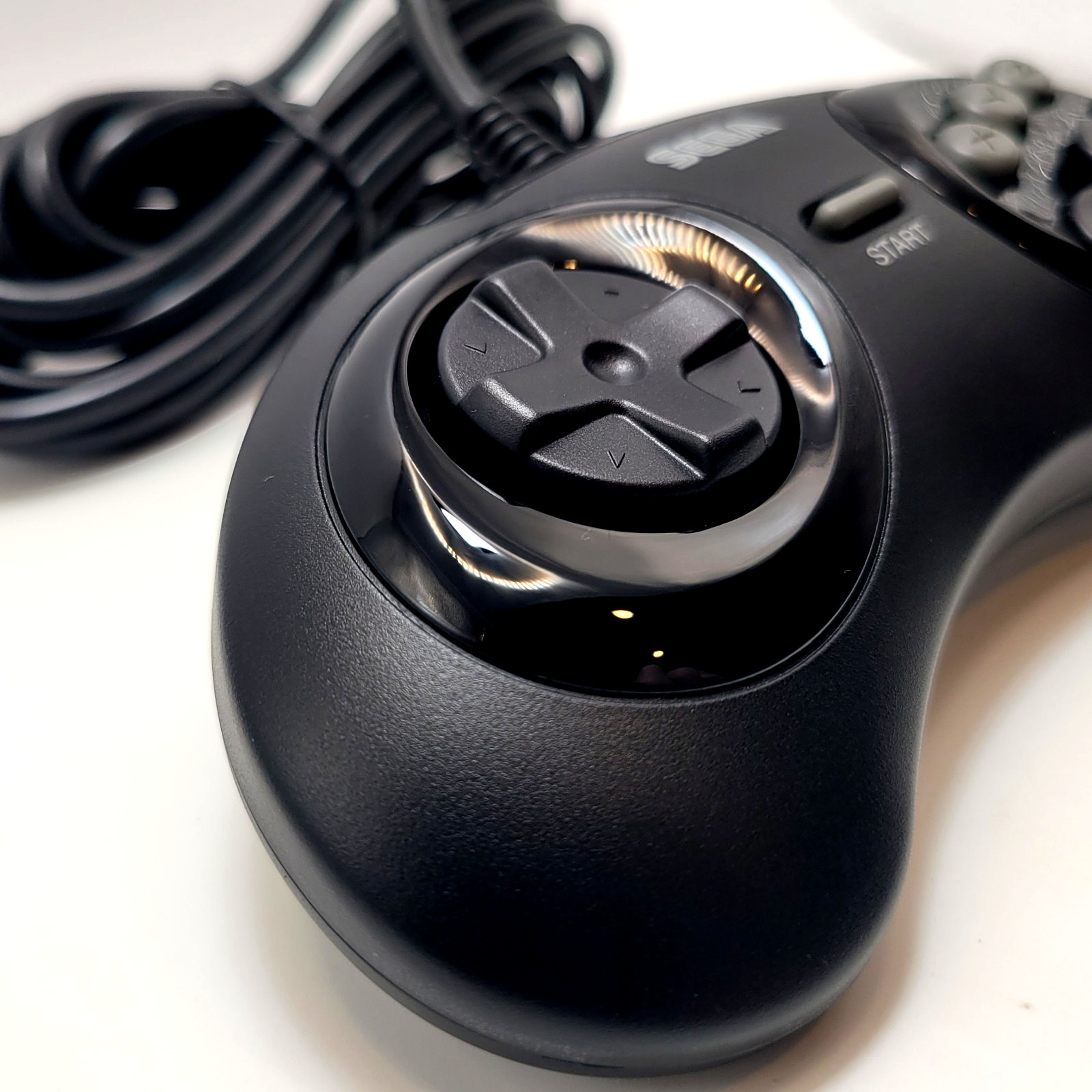 Retro-Bit Official Sega Genesis Controller 6-Button Arcade Pad - Black