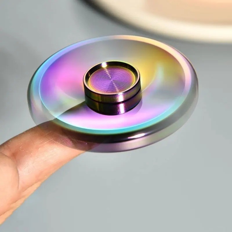 1 piece set colorful fidget spinner for adults zinc alloy stress relief toy gift