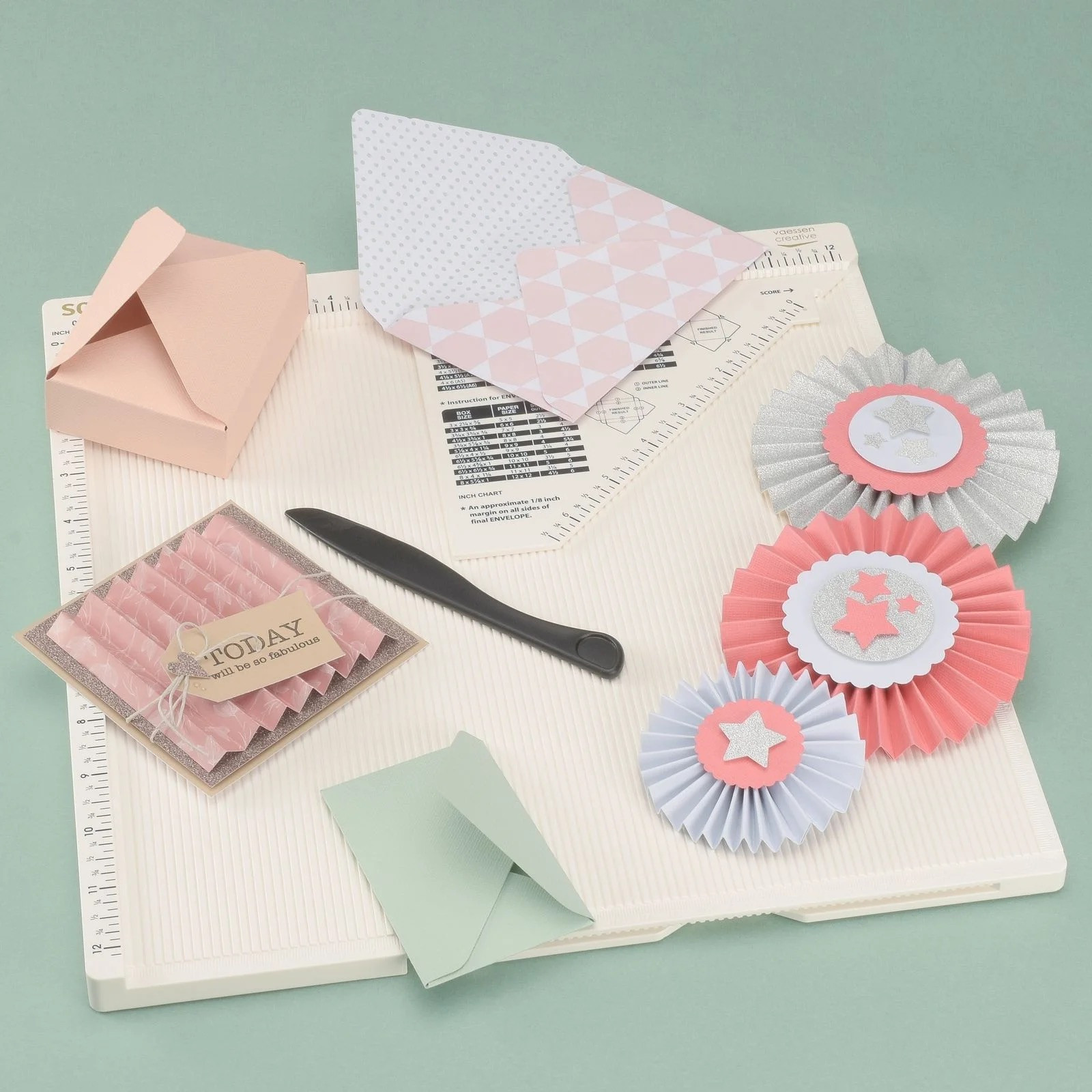 Vaessen Creative Score Easy Large Multi-purpose Scoring Board - Craft Scrap book