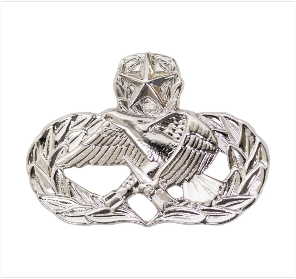 GENUINE U.S. AIR FORCE BADGE: MAINTENANCE: MASTER - MIDSIZE