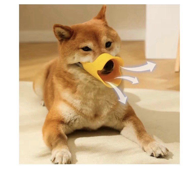 Anti Biting Dog Muzzle – Soft Duck Mouth Shape for Medium Dogs
