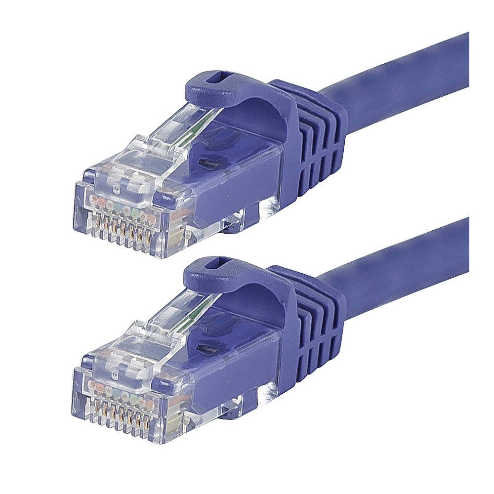 MONOPRICE 9848 Patch Cord,Cat 6,Flexboot,Purple,1.0 ft. 38F951