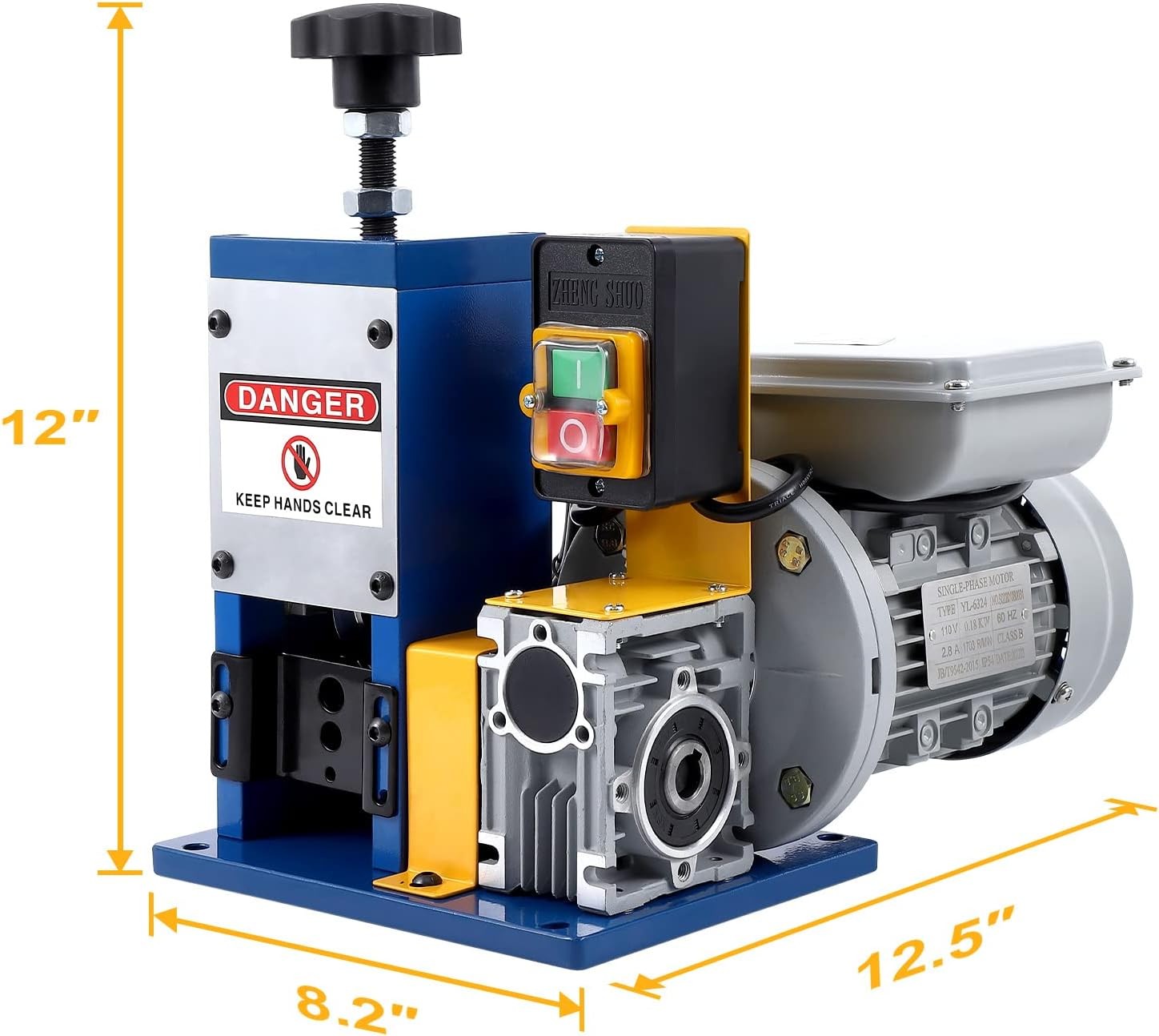 Electric Wire Stripping Machine 60 ft/min Automatic 0.06"-0.98" Emergency Stop