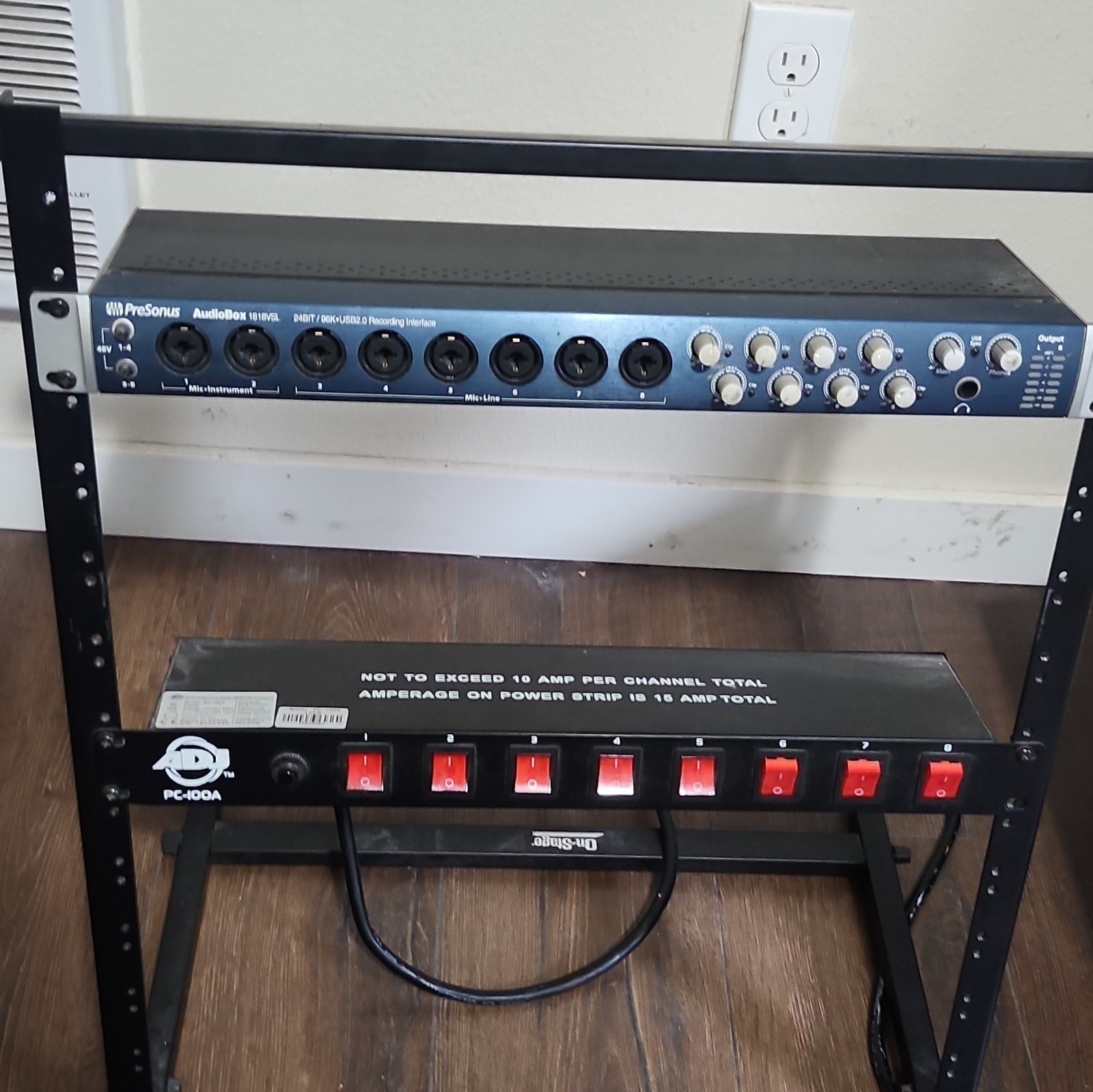PreSonus AudioBox 1818VSL FireWire Rack Interface 18-Ch 8 Mic/Line 24/96