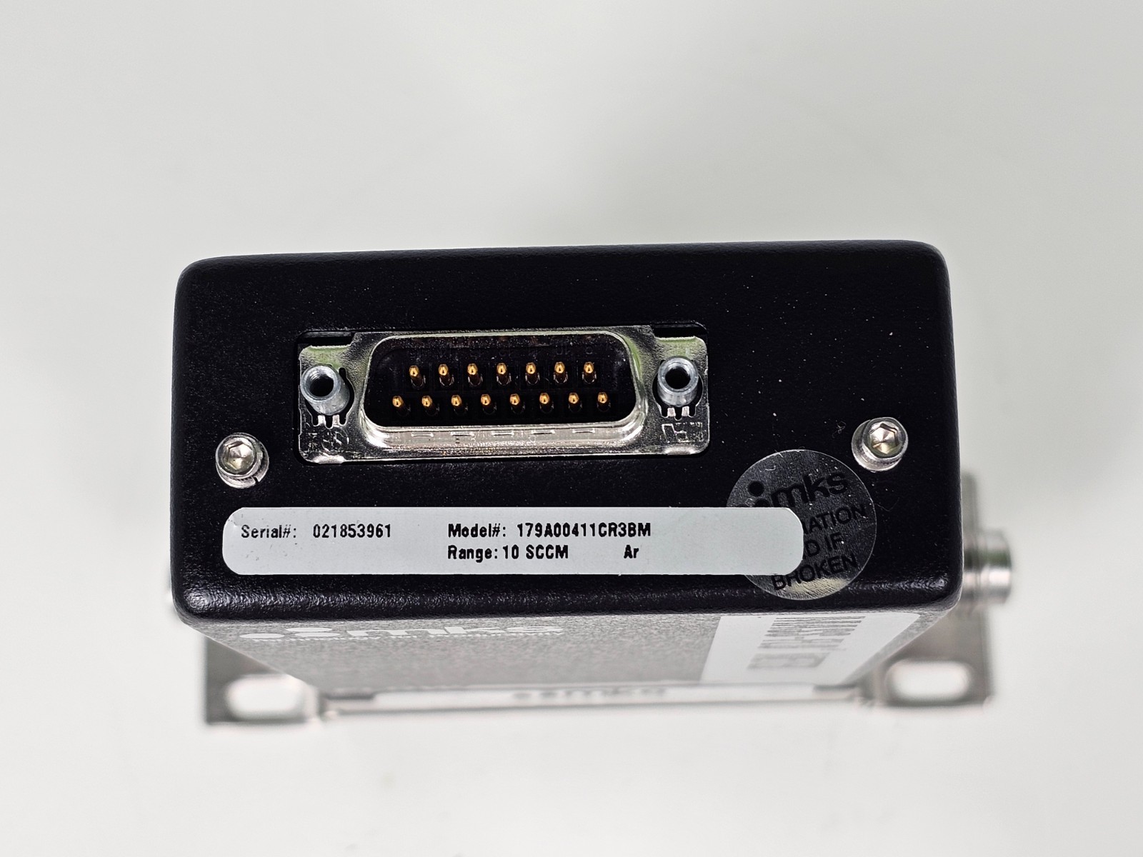 MKS mass flow controller 179A00411CR38M 10SCCM Ar