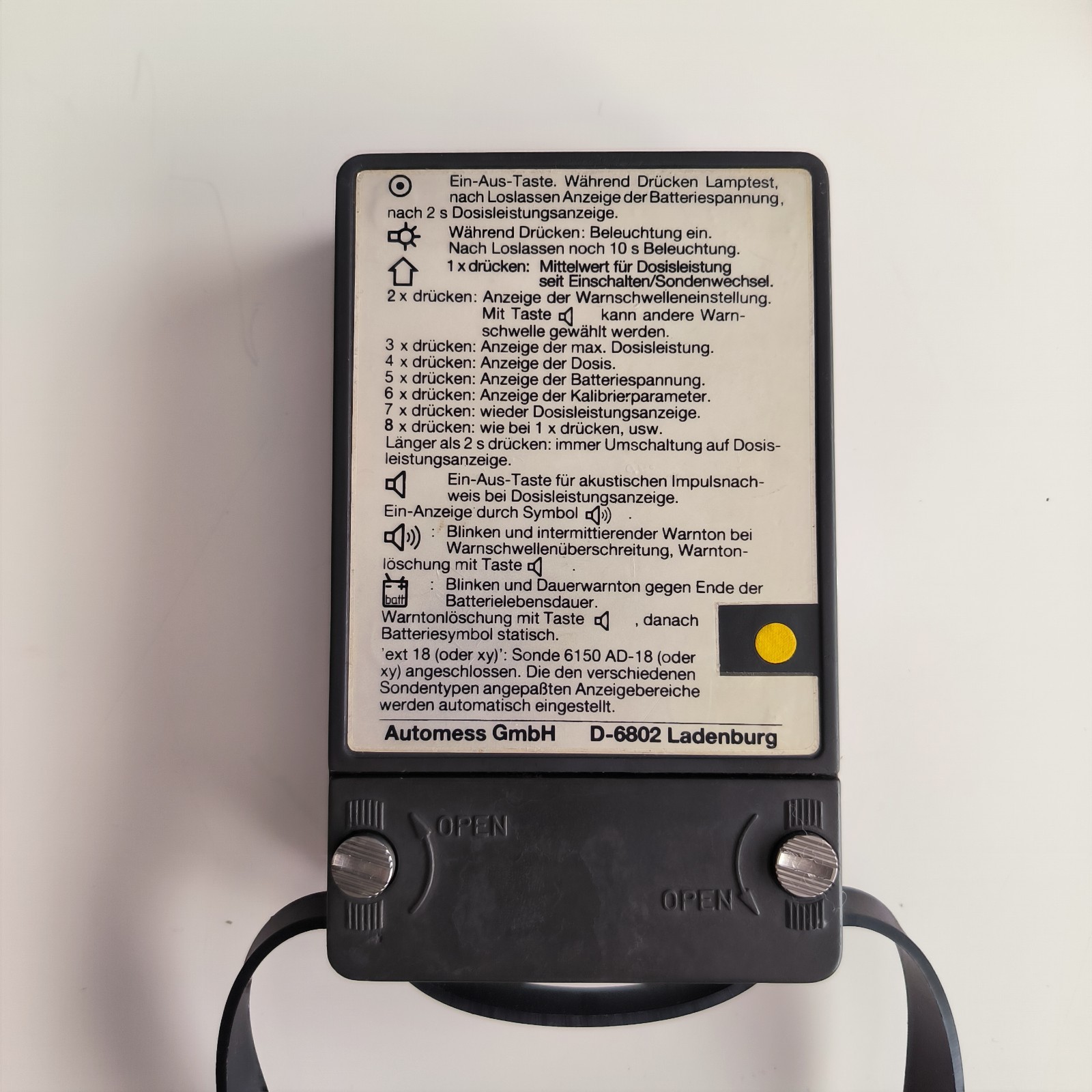 AUTOMESS 6150 AD 2 Dose Rate Meter