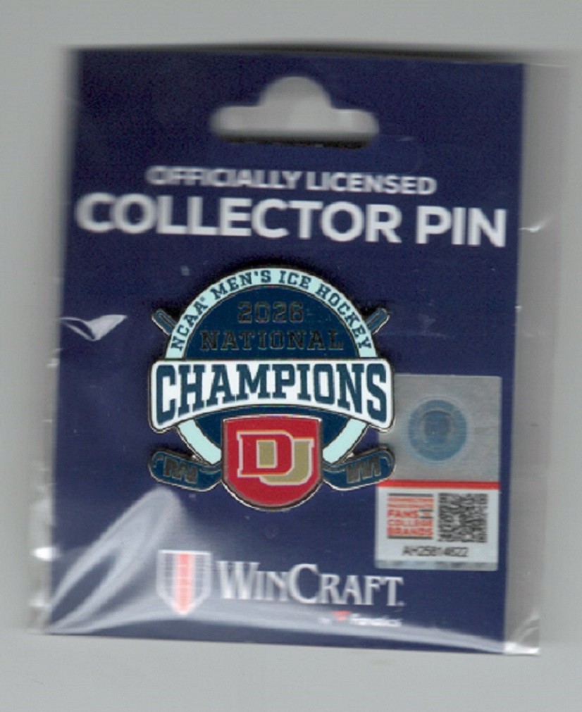 PIN 2026 DENVER PIONEERS NCAA  NATIONAL CHAMPIONS FROZEN FOUR LAPEL PIN  #5L
