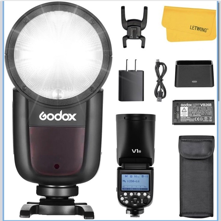 Godox V1 N Professional Camera Flash Speedlite Speedlight Round Head