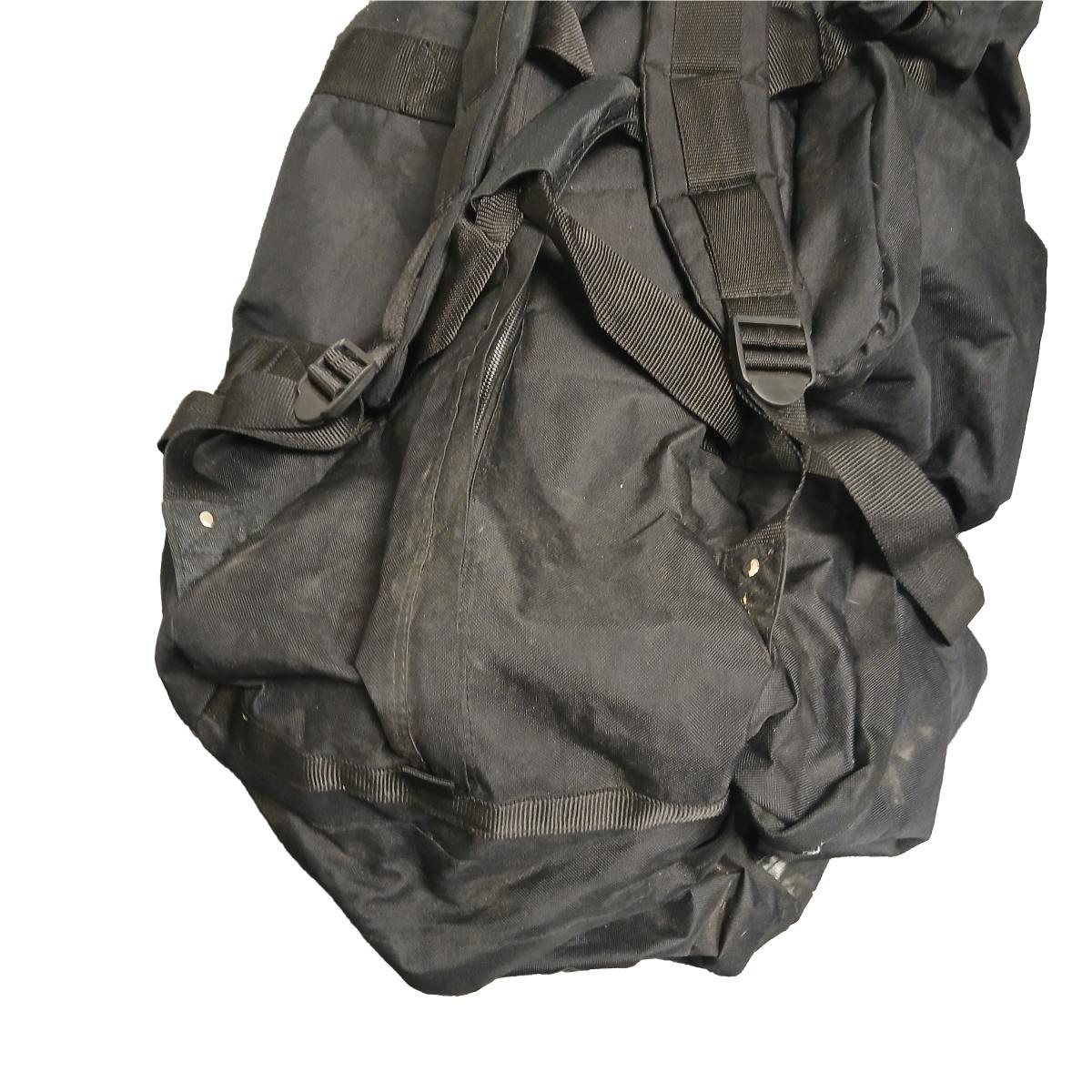 Deployment Holdall Kit Bag Large Black Duffel Backpack Straps Heavy Duty Nylon