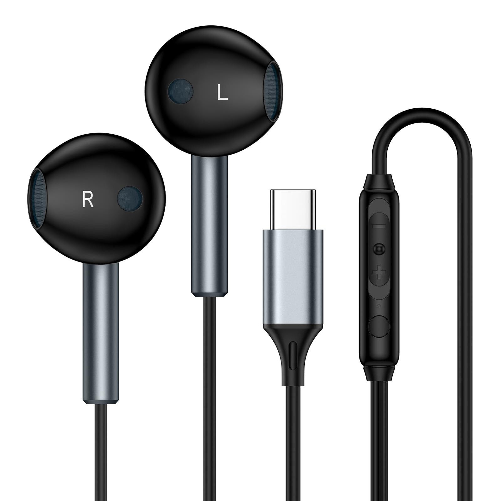 USB C Headphones Wired Ear Buds for Samsung Galaxy A17 A16 Z Fold 7 Z Flip 7 ...