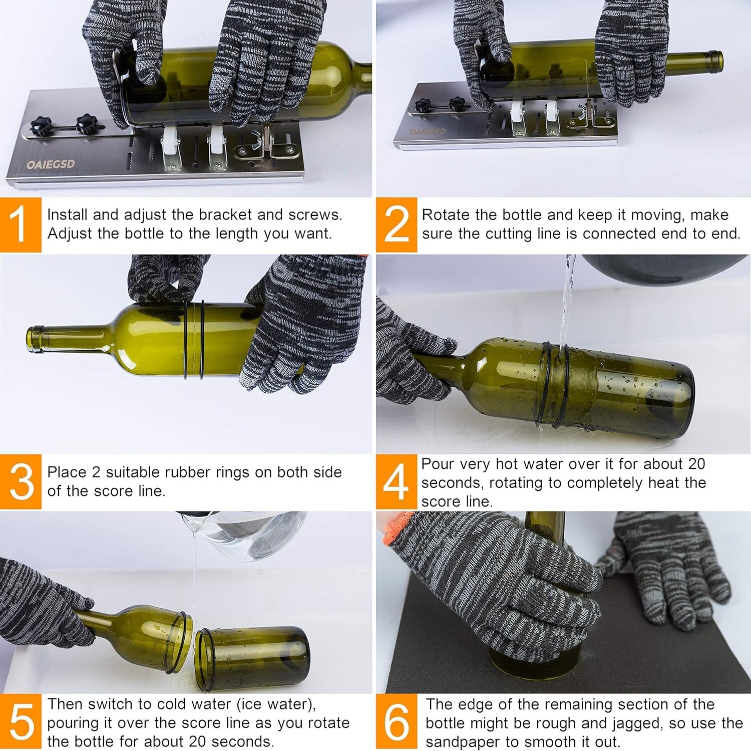 Ultra-Precise Glass Bottle Cutter - Perfect for Crafting Wine & Whiskey Projects