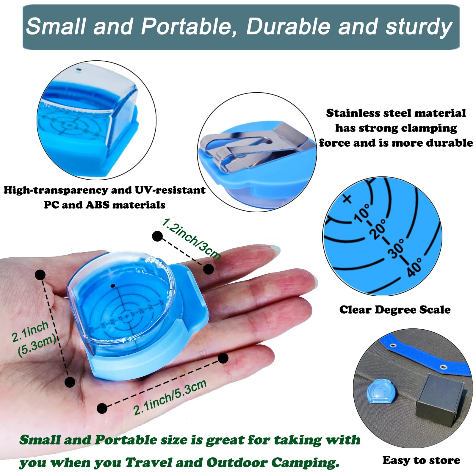 KarlKers Solar Angle Guide Solar Panel Accessories for Portable Solar Panel F...