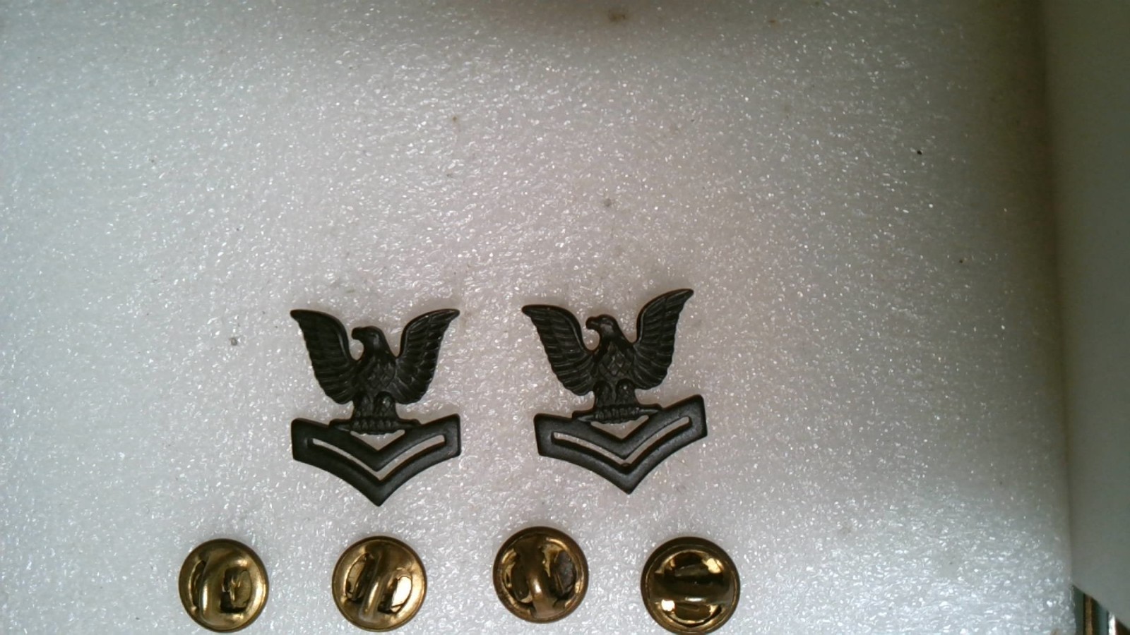US MILITARY INSIGNIA SET OF 2 NAVY RANK JROTC CADET PETTY OFFICER SECOND CLASS