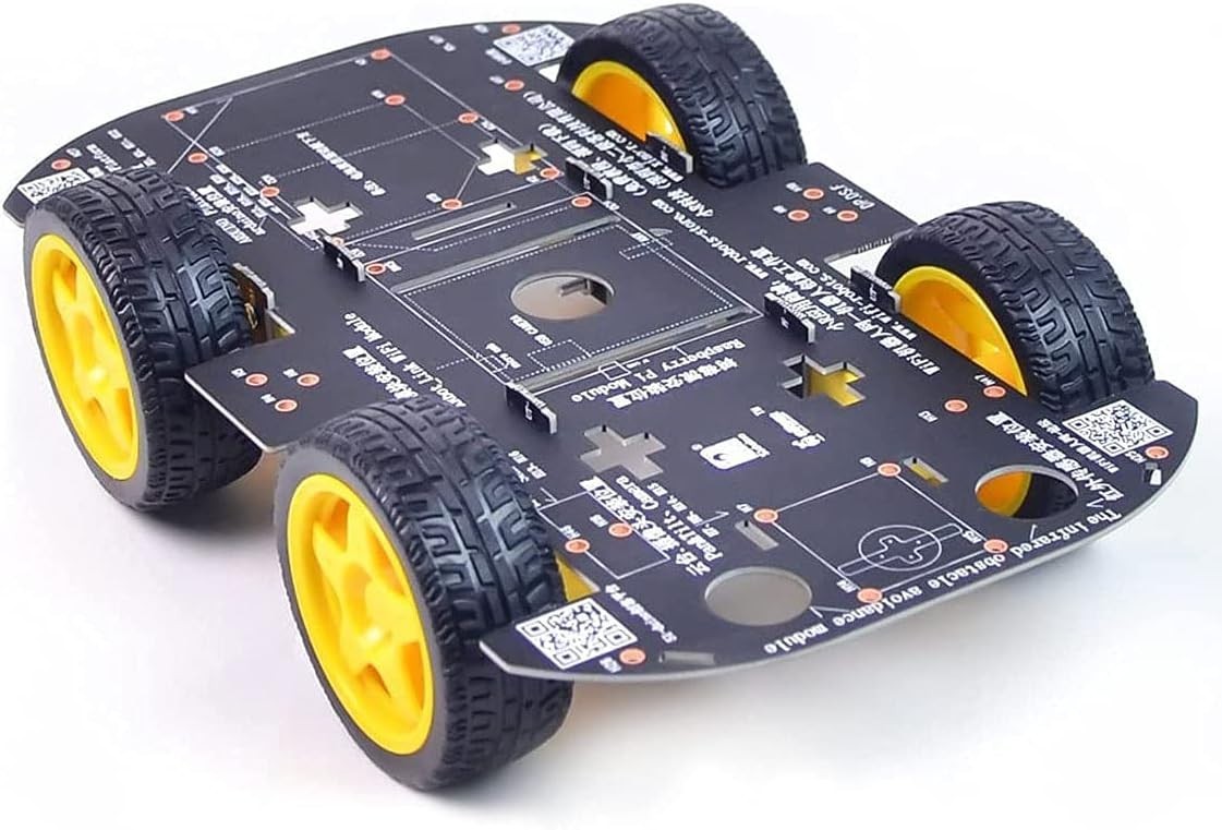 Smart 4WD Robotic Car Chassis Kit - Perfect for Arduino & Raspberry Pi Projects