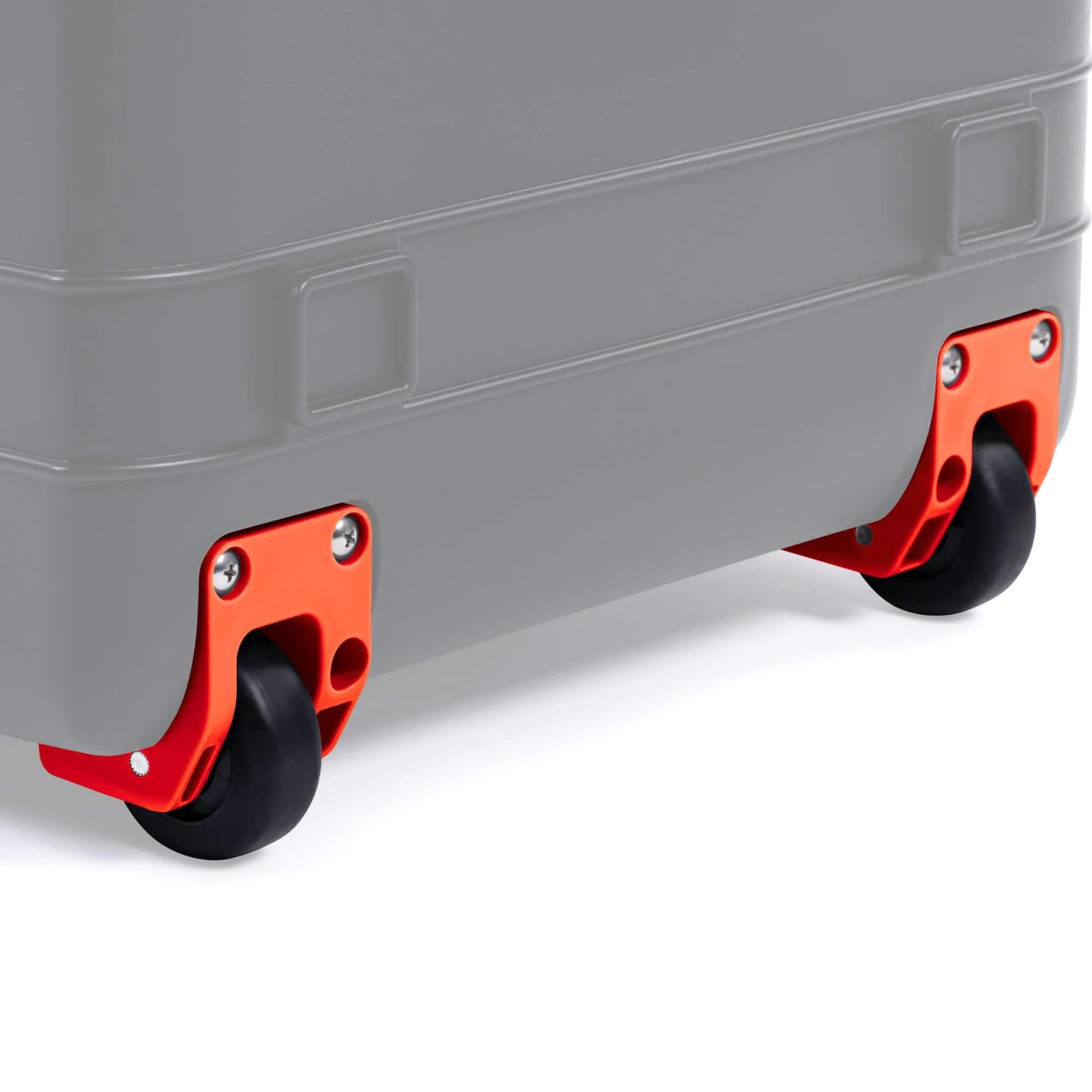 QTY 2 - Orange Pelican Air case wheel housings.  1607, 1615, 1626, 1637, 1646.