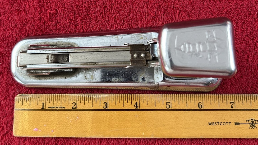 Vintage Arrow 202 Stainless Steel Desk Stapler Made in USA Tested works