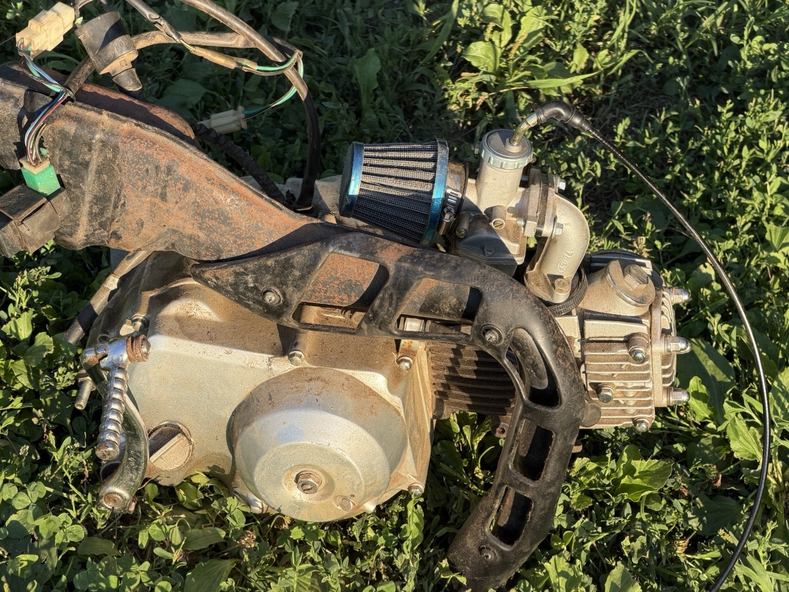 Baja 50cc 4-Stroke Engine Motor RUNS GOOD Missing Shaft