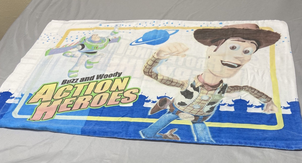 Disney Pixar Toy Story Buzz And Woody Standard Pillow Case Double Sided