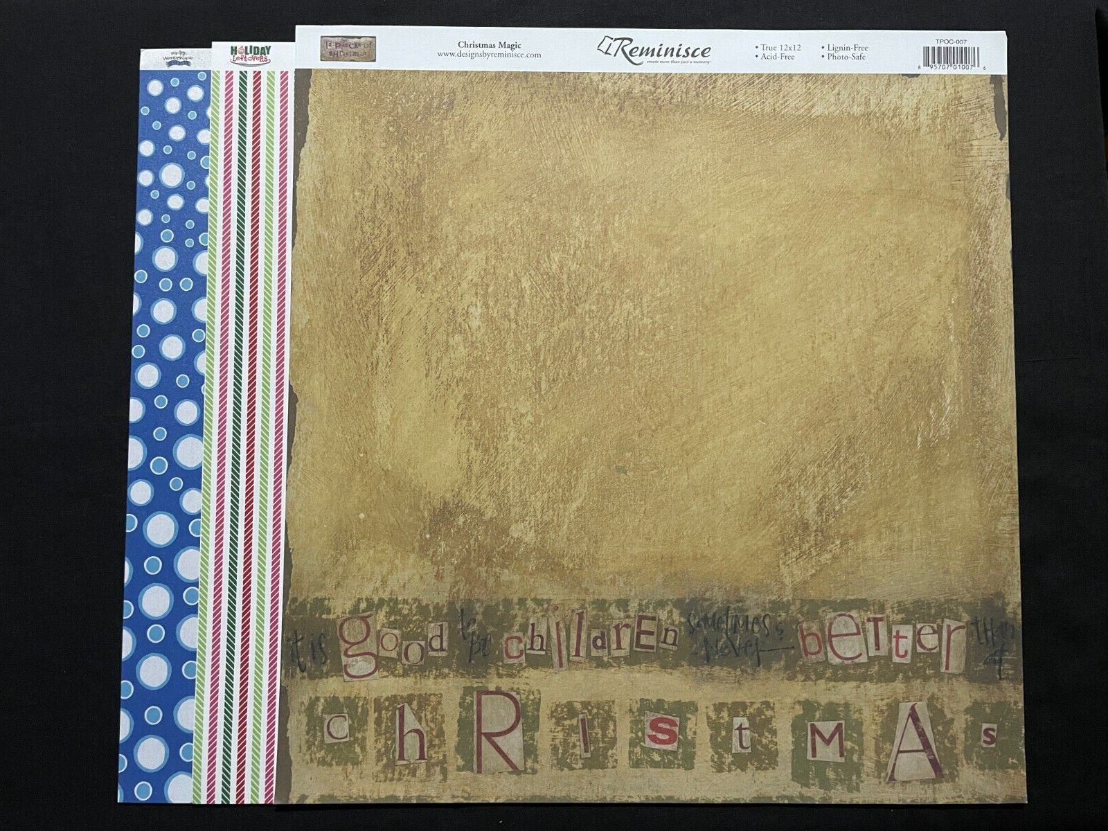 REMINISCE CHRISTMAS 12X12 SS PAPERS ASSORTED