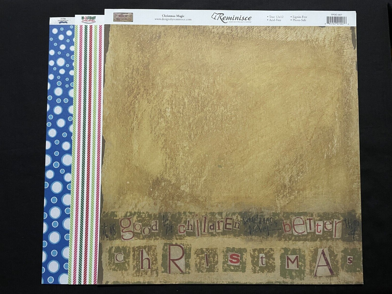 REMINISCE CHRISTMAS 12X12 SS PAPERS ASSORTED