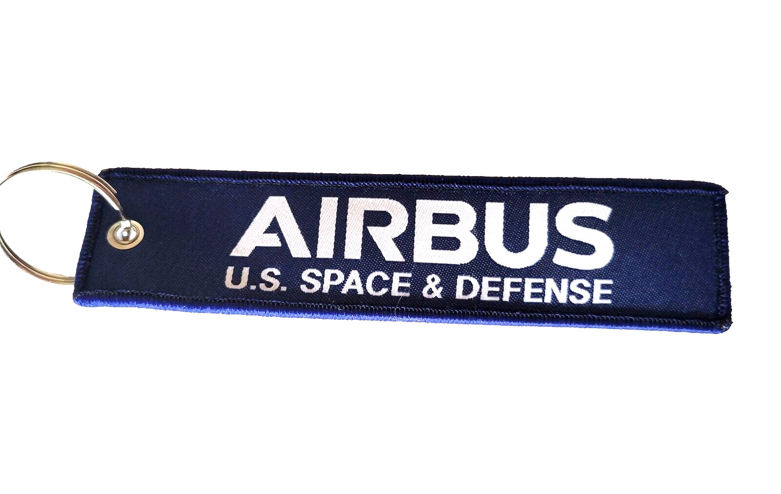 Airbus US Space & Defense Blue Keychain Military