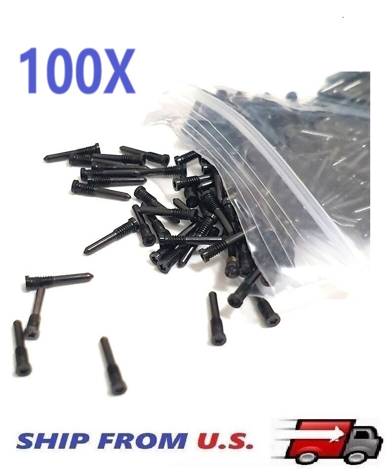 100x Pentalobe Bottom Dock Repair Screws For iPhone 12, 12 Pro, 12 Pro MAX Black