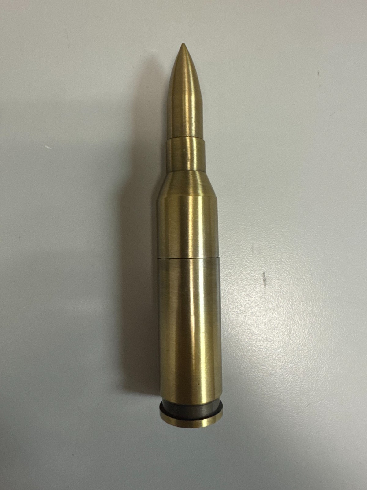 Bullet Torch Lighter Tactical Gold Metallic Finish Windproof Refillable Butane