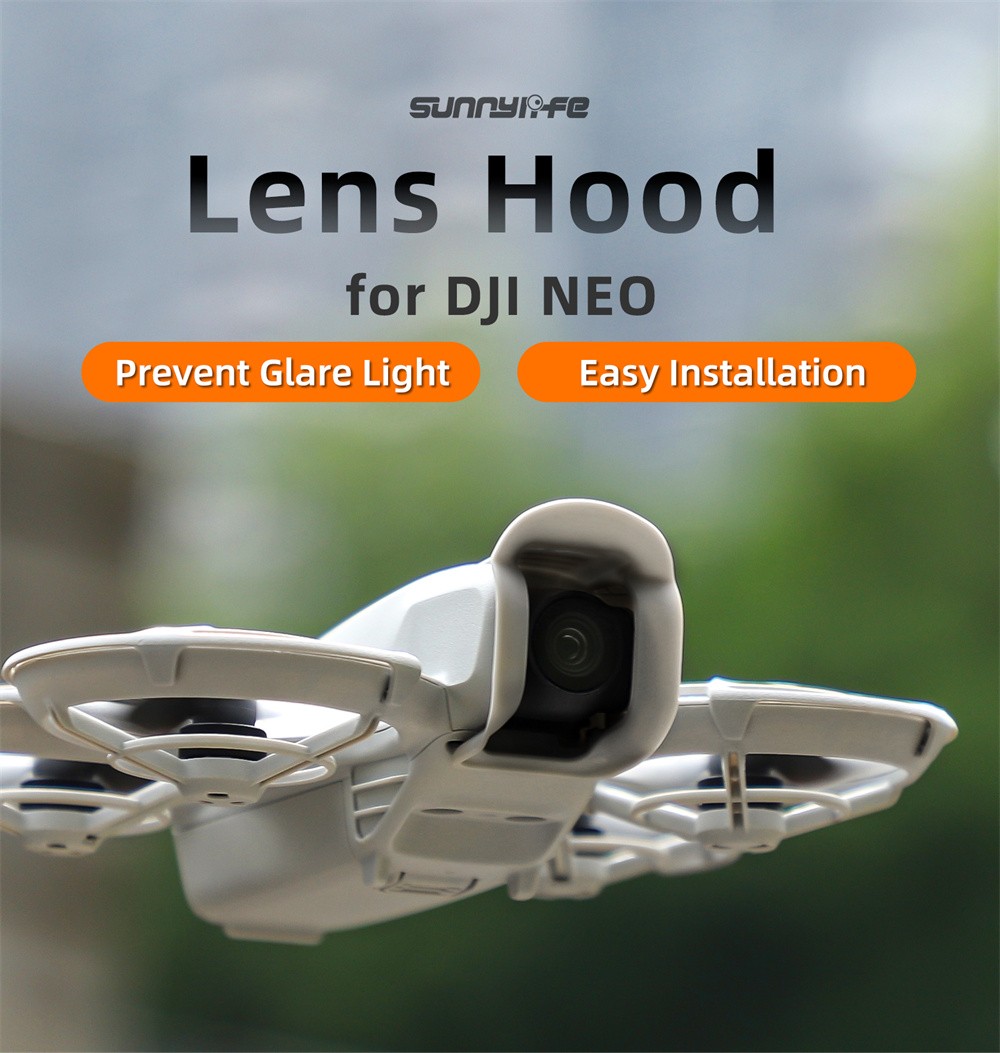 Lens Hood Anti-glare Lens Cover Sunhood Gimbal Protective Cap for DJI NEO Drone