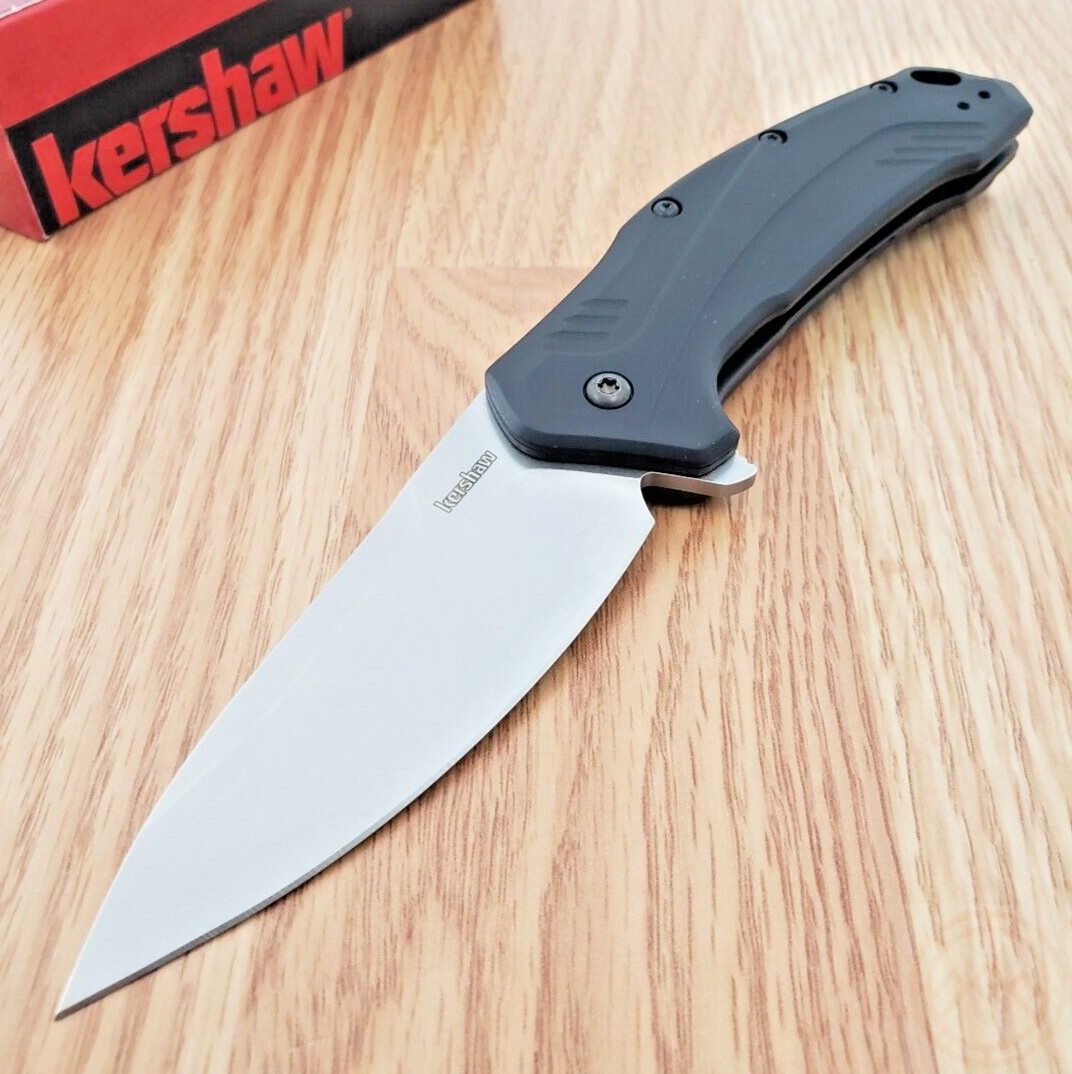Kershaw Link Folding Knife 3.25" MagnaCut Steel Blade Black Aluminum Handle