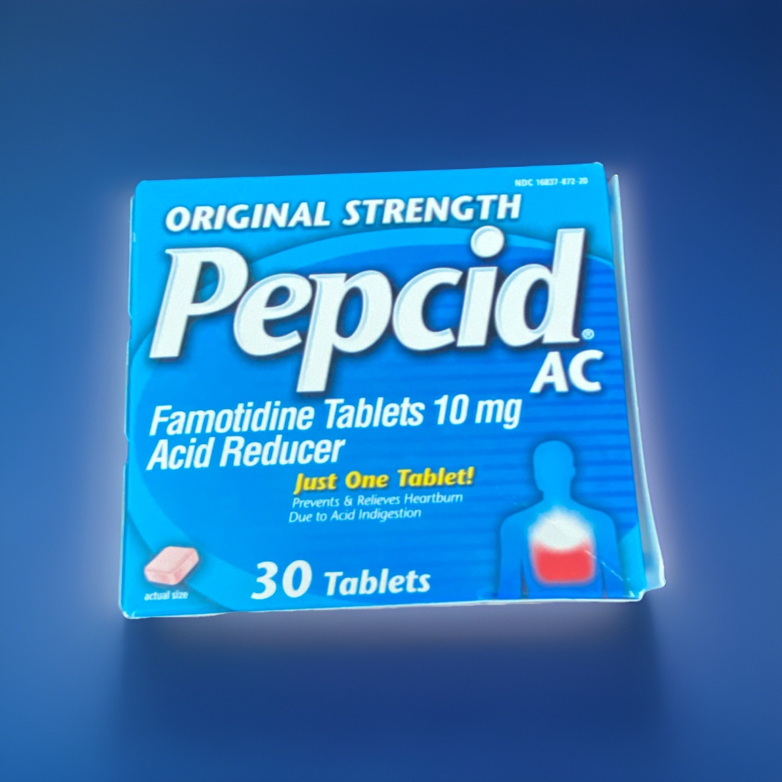 Pepcid AC Famotidine 10mg Heartburn Treatment Tablets 30 Count Adult